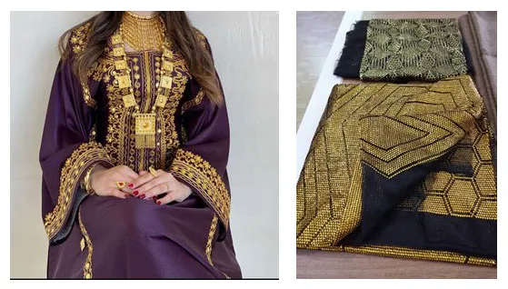 دوخت با نخ گلابتون